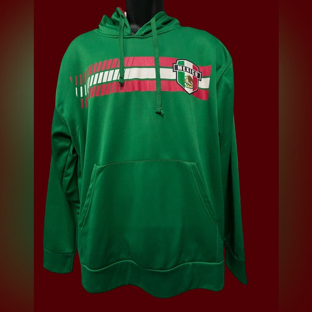 GREEN , MEXICO HOODIE , SIZE LARGE